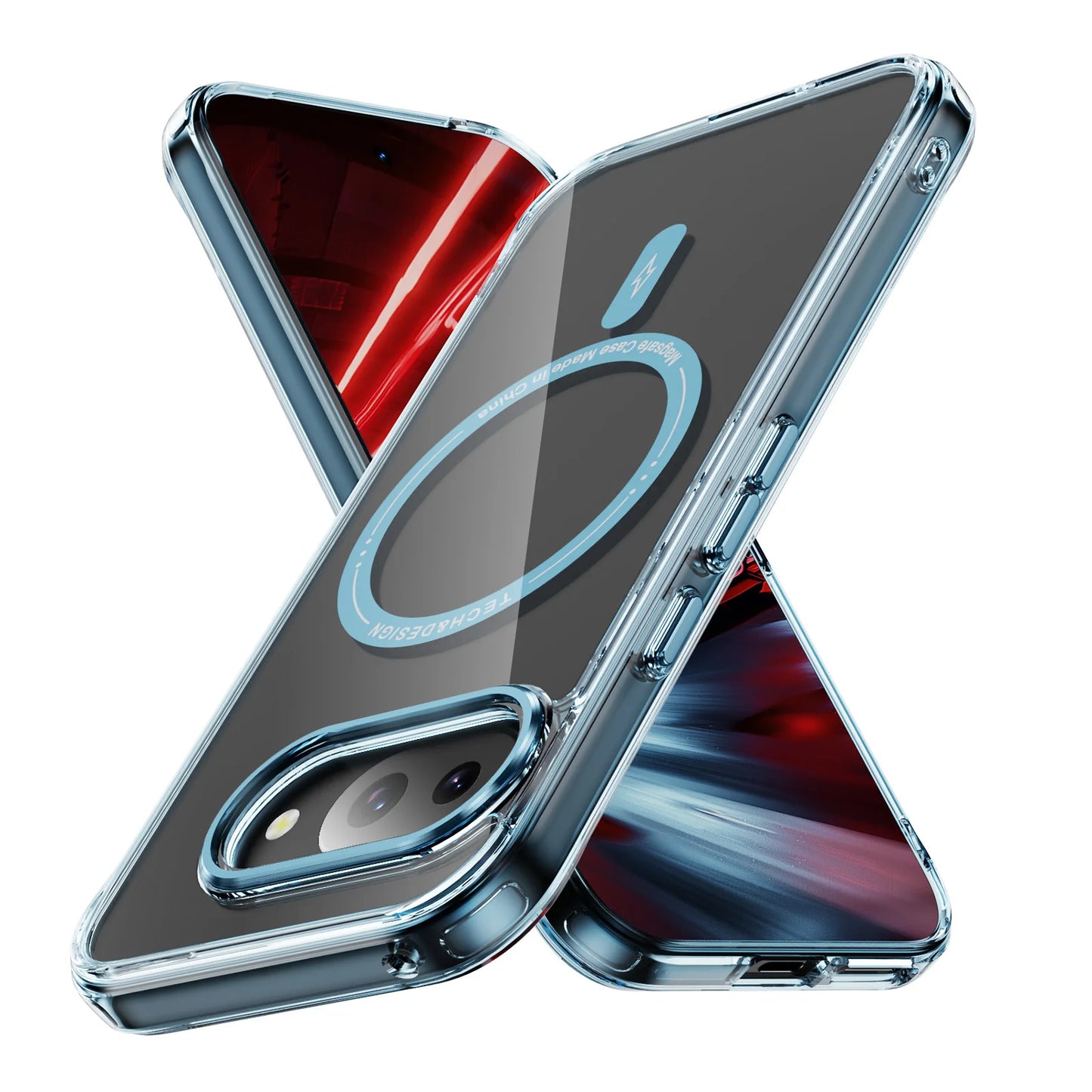 Magnetic Clear Shockproof Case for Google Pixel 9A