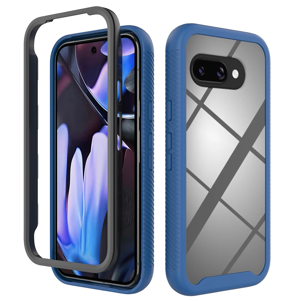 Rugged Shockproof Transparent Case for Pixel 9A