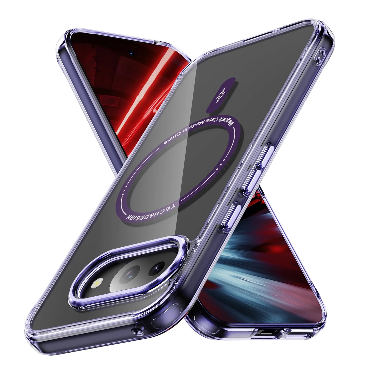 Magnetic Clear Shockproof Case for Google Pixel 9A