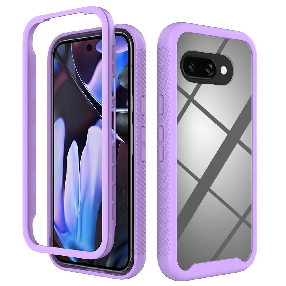 Rugged Shockproof Transparent Case for Pixel 9A