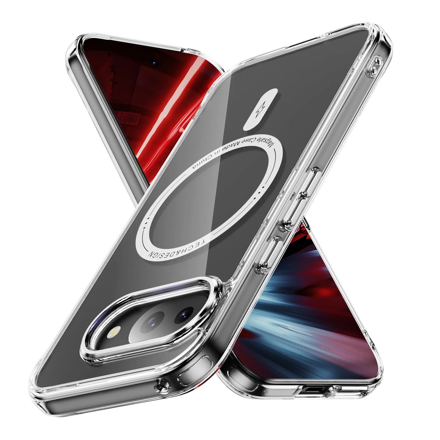 Magnetic Clear Shockproof Case for Google Pixel 9A