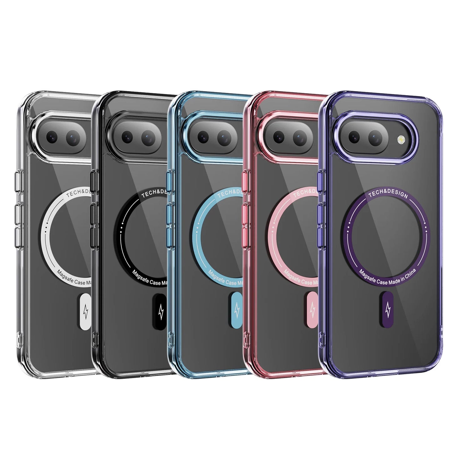 Magnetic Clear Shockproof Case for Google Pixel 9A