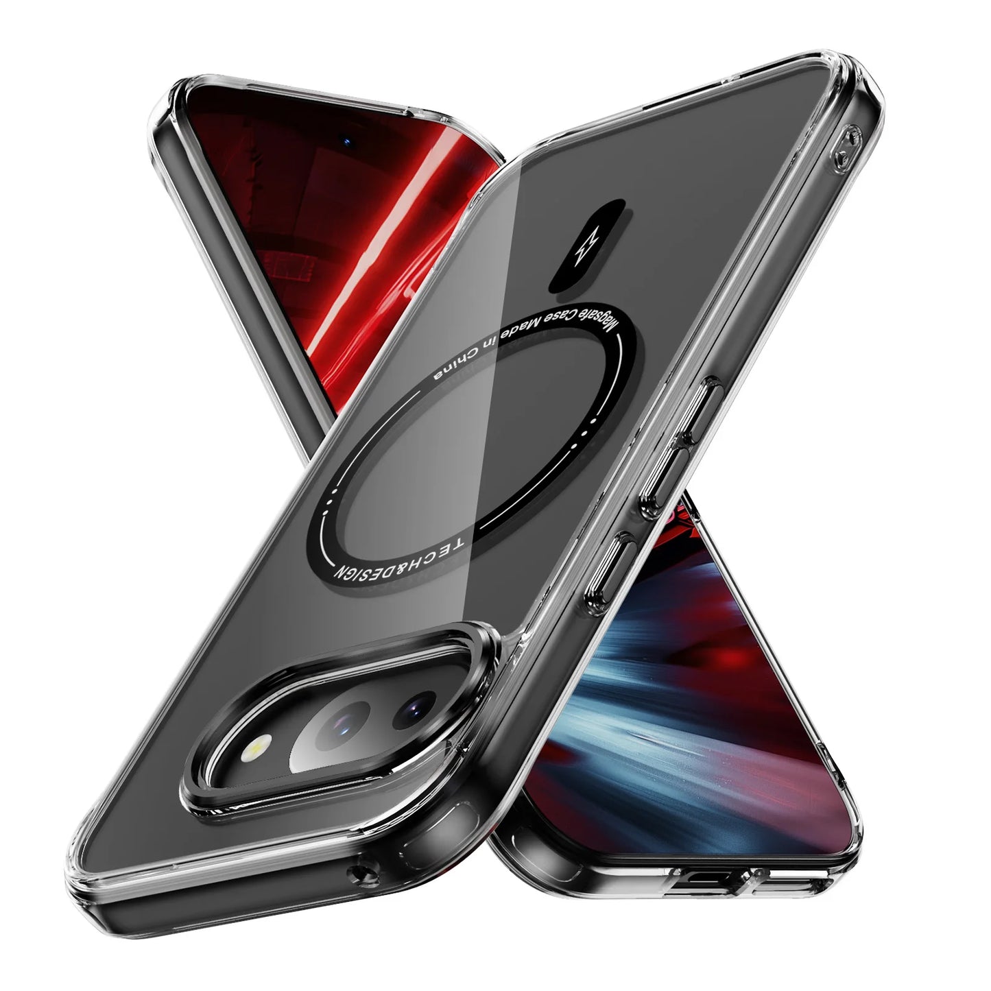 Magnetic Clear Shockproof Case for Google Pixel 9A