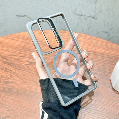 MagSafe Clear Shockproof Case with Stand for Samsung S25