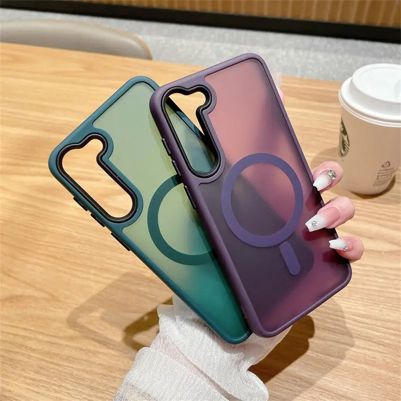 Matte Translucent MagSafe Case for Samsung S25